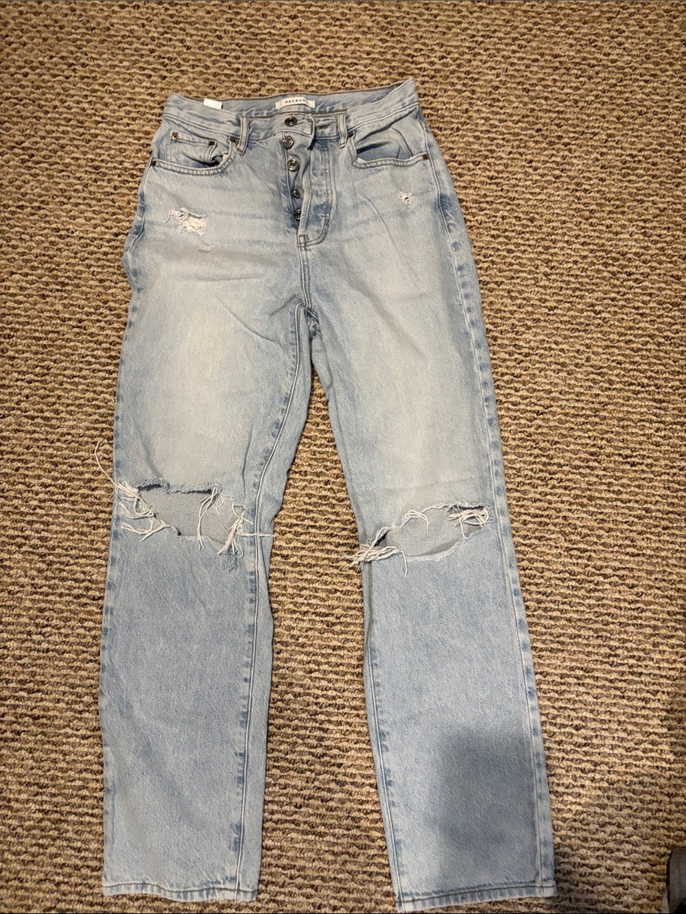 PacSun Light Blue Distressed Boyfriend Jeans
